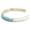 Image 2 : Zuni Turquoise Sterling Silver Cuff Bracelet - Sheldon Lalio