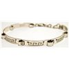 Image 2 : Navajo Sterling Silver Renewal Pattern Etched Link Bracelet - Scott Skeets