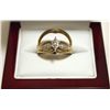 Image 1 : Dead Pawn Non-Native Diamond 10k Gold Complementary Women's Ring Set