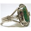 Image 2 : Navajo Broken Arrow Turuqoise Sterling Silver Cuff Bracelet - Eugene Belone