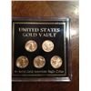 Image 1 : SET OF 5 1/10 OZ GOLD EAGLES BU IN CASE