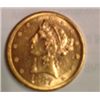 Image 1 : 1887-S $5 GOLD LIBERTY BU