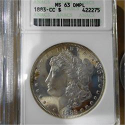 1883-CC (over) CC MS-63-DMPL (Deep Mirror, Proof Like) With Unattributed Vam-5A-Rarity