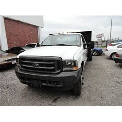 2003 Ford F550XL Super Duty DSL Standard Cab 16' Flatbed Truck