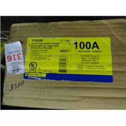 2 Square D 100 Amp Safety Switches