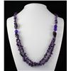 Chunky 384.69ctw Amethyst Beads Necklace