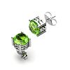 Image 1 : Peridot 1.70ctw Earring 14kt White Gold