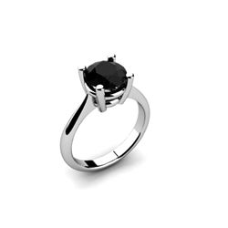 Black Diamond 1.25ctw Ring 14kt White Gold