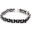 Image 1 : Dark Sapphire Sterling Silver 92.5 22 Grams 7 1/4in.