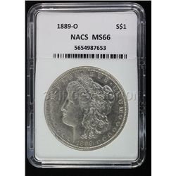 1889-0 Morgan NACS MS66 Rare!