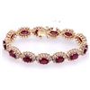 Image 1 : Ruby 18.40 ctw Diamond Bracelet 14k W/Y Gold