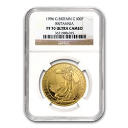 1996 1 oz Proof Gold Britannia PF-70 UCAM NGC - Registr