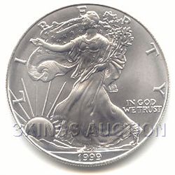 Uncirculated Silver Eagle 1999