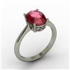 Image 1 : Garnet 2.10 ctw Ring 14kt White Gold