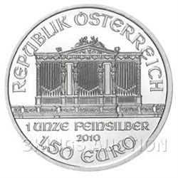 One Ounce Austrian Philharmonic Silver 2010