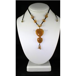 Natural 109.79ctw Heart Dangling Jade Necklace