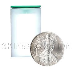 Uncirculated Silver American Eagle Roll (20 Coins) 2009