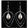 Image 1 : Natural 4.72g Pearl Dangling Sterling Silver Earring