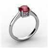 Image 1 : Garnet 1.00 ctw Ring14kt White Gold