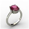 Image 1 : Ruby 3.15 ctw Ring 14kt White Gold