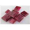 Image 1 : Ruby 136.64 ctw Loose Gemstone Mix Sizes Square Cut