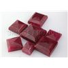 Image 2 : Ruby 136.64 ctw Loose Gemstone Mix Sizes Square Cut