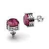 Image 1 : Ruby 3.20ctw Earring 14kt White Gold