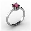 Image 1 : Ruby 0.65 ctw Ring14kt White Gold