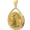 Image 2 : 2012 1 oz Gold Eagle Teardrop Pendant (Prong Bezel) 14K