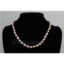 184.7CTW 18  LAVENDER FRESHWATER PEARL NECKLACE METAL L