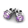 Image 1 : Amethyst 0.80ctw Earring 14kt White Gold