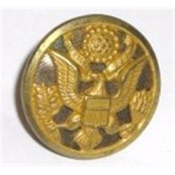 VINTAGE OFFICER MILITARY BUTTON RARE STAMPED *WATERBURY BUTTON CO CONN.*!! BUTTON CAME OUT OF SAFE!!