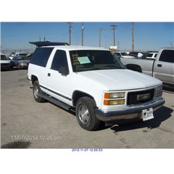 1997 - CHEVROLET TAHOE//EXPORT ONLY