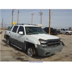 2002 - CHEVROLET AVALANCHE