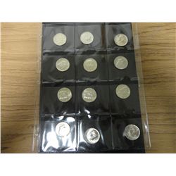 1965 KENNDY HALF  DOLLARS-SHEET OF