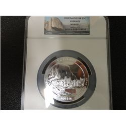 2010 5 OZ AMERICA/BEAUTIFUL - Yosemite NGC MS69PL "proof like"