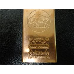 BAR-BUFFALO- HALF POUND COPPER