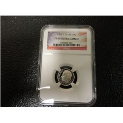 2008-S SILVER DIME NGC PF69 ULTRA CAM