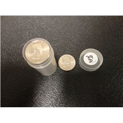 1979-D SUSAN B. ANTHONY DOLLARS- ROLL OF 25 B/U