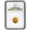 Certified US Gold $2.5 Liberty MS61