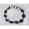Natural 60.00 CTW. Tanzanite Oval Bracelet .925 Sterlin