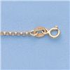 Genuine 16" 14k  Gold-Yellow  1.7mm Rolo  Chain 3.3g