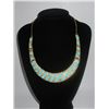 230CTW 5-SLABS SKYBLUE BRASS NECKLACE;18INCH