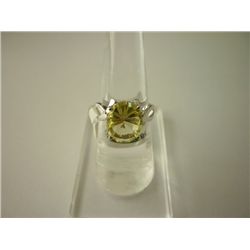 46.00 CTW LEMON TOPAZ RING .925 STERLING SILVER