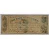 Image 1 : 1862 Mississippi $3  bearer note F/VF est $100-$110