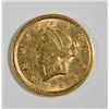 Image 1 : 1851  T1 $1 gold  XF/AU  est $210-$220