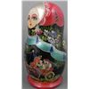 Image 2 : 10 Pc Set Russian Nesting Dolls Hand Painted Romantic