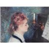 Image 2 : Renoir Brushstroke Texture Print Lady at the Piano-Frmd