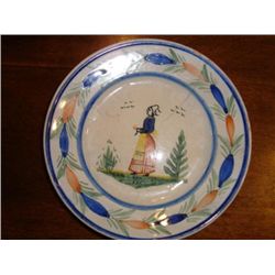 Old French Quimper HB plate