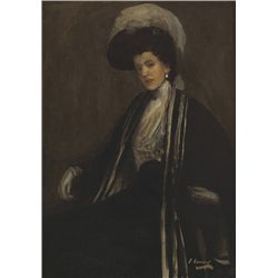 Sir John Lavery RA RSA RHA (1856-1941) - PORTRAIT OF A LADY [THOUGHT TO BE MARGRIT HÖLLRIGL]